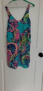 Lilly pulitzer silk dress GUC freshly dry cleaned